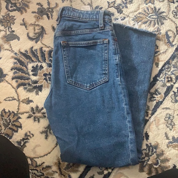 Abercrombie Zoe Natural Rise Ankle Straight Jean size 26 medium wash - Picture 4 of 7